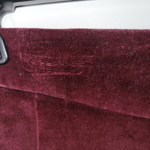 VTG MJ Concepts Velvet Skirt Size 7 Burgandy Dark Academia Whimsigoth Holiday - Picture 2 of 15